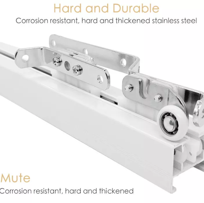 Silent curtain track system for hotel and conference room applications – noise-free electric curtain rail